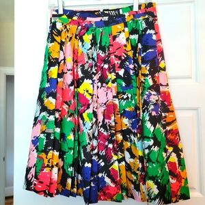 J Crew silk midi skirt